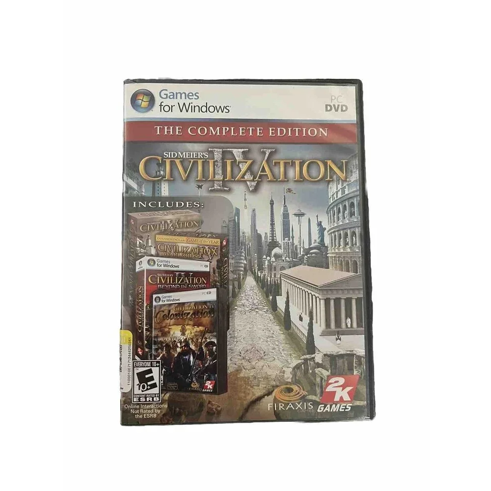 Sid Meier's Civilization IV: The Complete Edition (2009) PC DVD Excellent Disc!